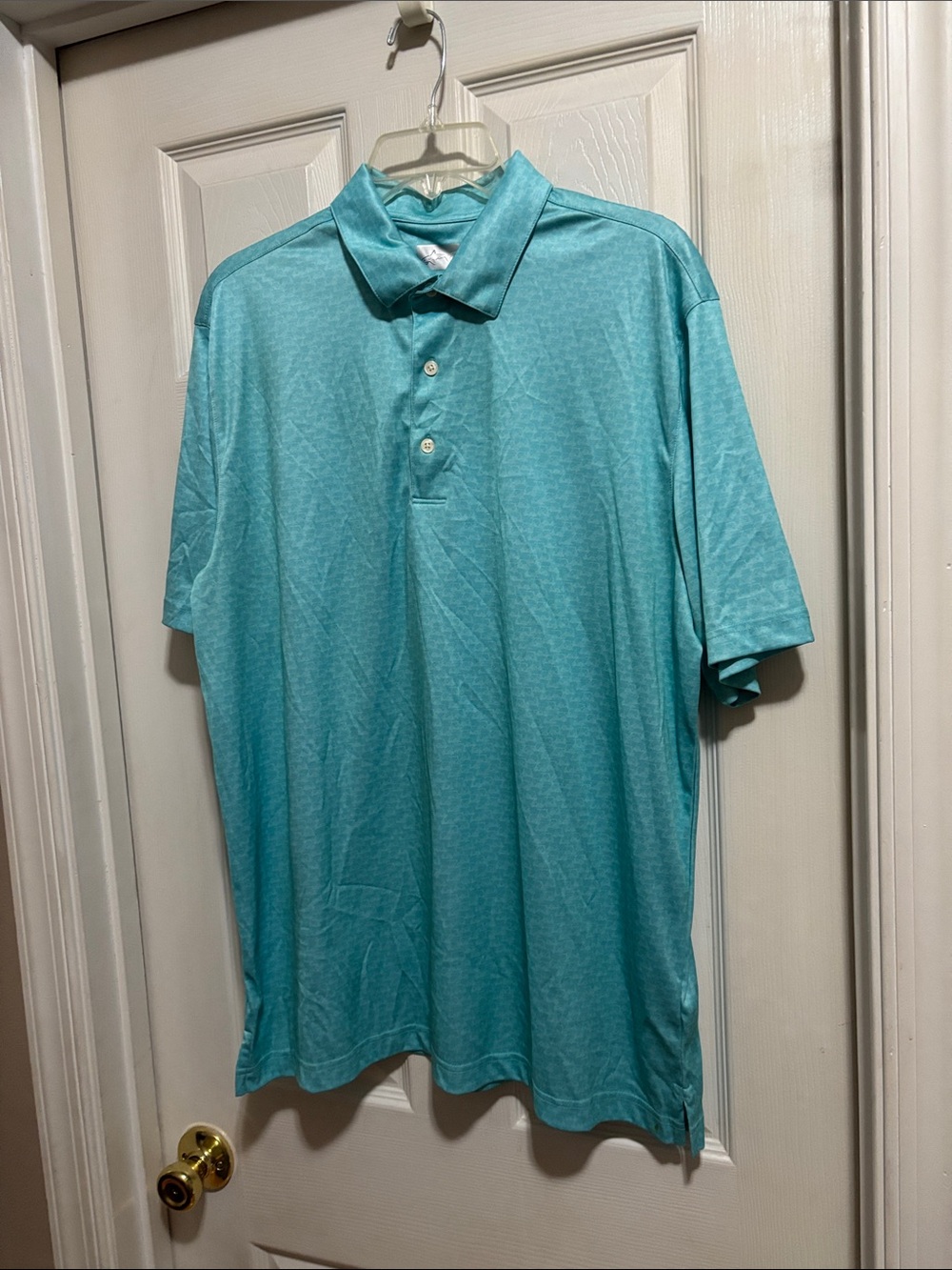Greg Norman Collection Men's Aqua Polo Shirt